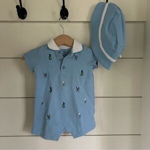 Blue Baby Golf Outfit EUC